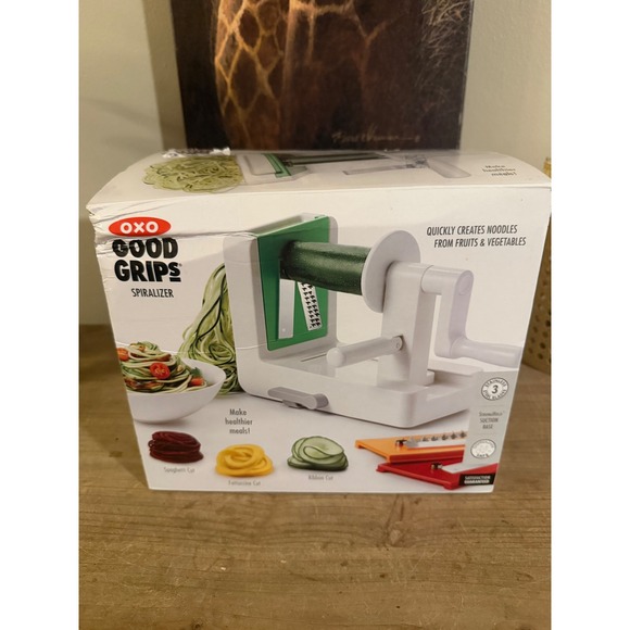 Oxo Other - OXO Good Grips 3-Blade Tabletop Spiralizer White‎ Green Manual Vegetable Slicer